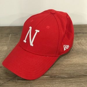 Nebraska Huskers Red New Era Hat Snapback Cap USA With Gray “N”